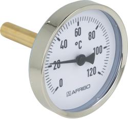 Termometr bimetaliczny BiTh 80, fi80 mm, 0÷120°C, L 63 mm, G1/2", ax, kl. 2