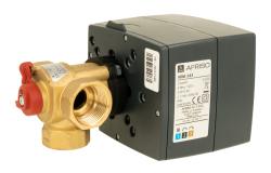 Zestaw regulacyjny ProClick: 3-drogowy obrotowy zawór mieszający ARV 382 Vario ProClick, DN20, Rp3/4", Kvs 3,5-9 + siłownik elektryczny ARM 343 ProClick