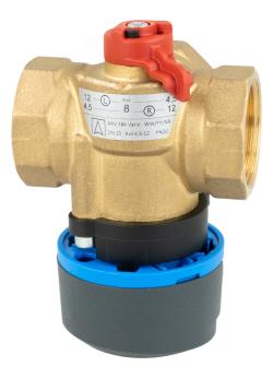 Zestaw regulacyjny ProClick: 3-drogowy obrotowy zawór mieszający ARV 384 Vario ProClick, DN25, Rp1", Kvs 4,5-12 + siłownik elektryczny ARM 343 ProClick