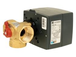 Zestaw regulacyjny ProClick: 3-drogowy obrotowy zawór mieszający ARV 384 Vario ProClick, DN25, Rp1", Kvs 4,5-12 + siłownik elektryczny ARM 343 ProClick