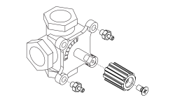 Zestaw montażowy ARM/ACT/ARC ProClick do zaworów mieszających: ESBE (F, G, MG) , Seltron, Somatherm, Hora, Acaso, IVAR, WIP, PAW, BRV, IMIT, Barberi, Valvex Controlmix, Goshe