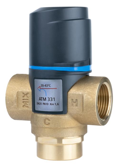 1233110 Termostatyczny zawór mieszający ATM 331, DN20, Rp3/4", 20÷43°C, Kvs 1,6 m³/h - galeria AFRISO 2