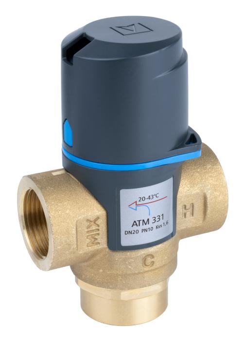 1233110 Termostatyczny zawór mieszający ATM 331, DN20, Rp3/4", 20÷43°C, Kvs 1,6 m³/h - galeria AFRISO 8