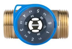 Zestaw termostatycznego zaworu mieszającego ATM 363, DN20, G1", 35÷60°C, Kvs 1,6 m³/h, ze śrubunkami