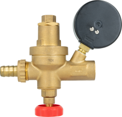 Zawór do automatycznego napełniania instalacji FAM, 0,5÷3,0 bar, GW G1/2", z manometrem