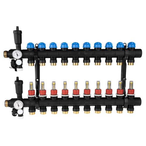 81370 ProCalida EF1 na 10 obiegów grzewczych, rotametry 0,2 ÷ 1,6 l/min, G1" - galeria AFRISO 2