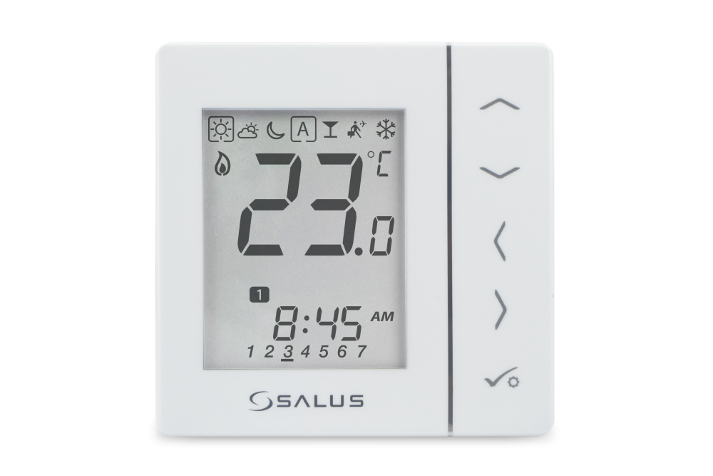 VS30W Przewodowy, podtynkowy regulator tygodniowy, 230 V AC, biały - galeria AFRISO 2
