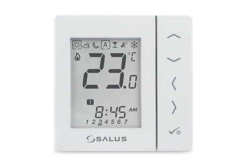VS30W Przewodowy, podtynkowy regulator tygodniowy, 230 V AC, biały - galeria AFRISO 2