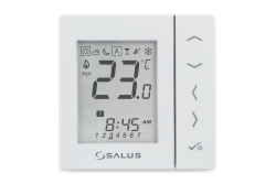 Bezprzewodowy, podtynkowy regulator tygodniowy, 230 V AC, biały