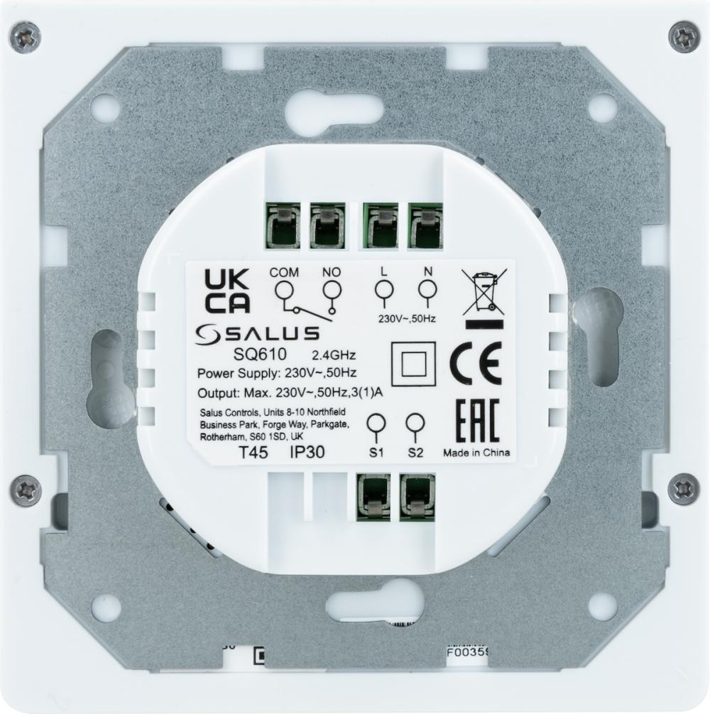 SQ610 Przewodowy/bezprzewodowy, podtynkowy regulator tygodniowy Quantum, 230 V AC, biały - galeria AFRISO 5