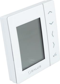 Bezprzewodowy, natynkowy regulator tygodniowy, bateryjny, biały