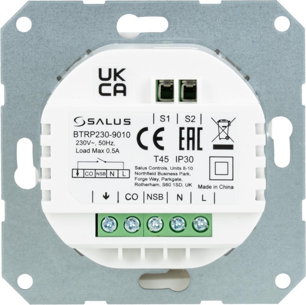 BTRP230-9010 Przewodowy, podtynkowy regulator tygodniowy, 230 V AC, biały - galeria AFRISO 4