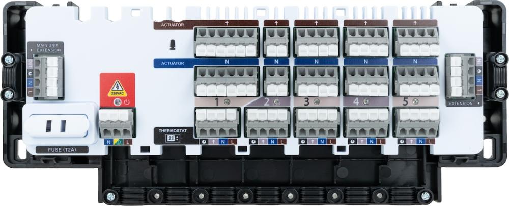 CB500X Przewodowa listwa sterująca, 5 stref, bez możliwości sterowania źródłem ciepła i pompą obiegową, 230 V AC - galeria AFRISO 5