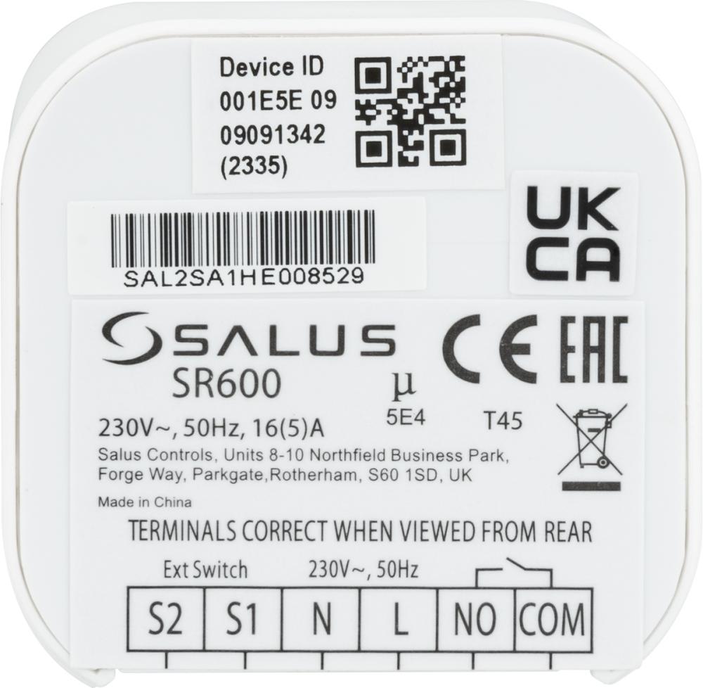 9021334 SALUS zestaw przeciwzalaniowy - system bezprzewodowej detekcji wycieku Salus (bramka UG800 + przekaźnik SR600 + czujnik WLS600) z zaworem kulowym z siłownikiem BEV 213, DN25, Kvs 60 m3/h, Rp1" - galeria AFRISO 8