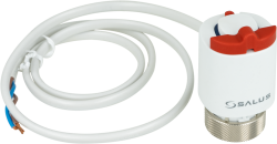 Zestaw dziesięciu sztuk siłowników termoelektrycznych SALUS T30NC230A, M30 x 1,5 mm, 230 V AC, NC