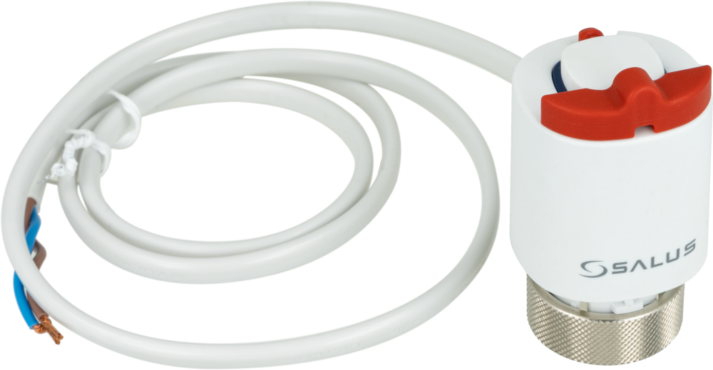 T30NC230A-P Zestaw dziesięciu sztuk siłowników termoelektrycznych SALUS T30NC230A, M30 x 1,5 mm, 230 V AC, NC - galeria AFRISO 3