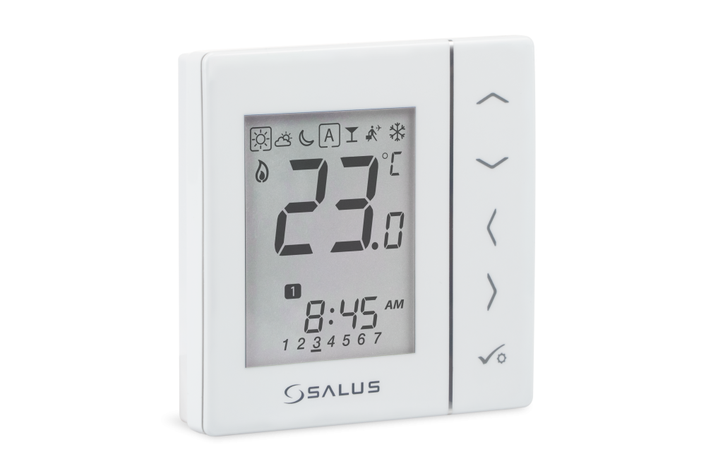 94507001 SALUS StartPack Standard - zestaw przewodowego sterowania ogrzewaniem podłogowym bez zarządzania przez Internet, listwa KL06-M, moduł PL07, cztery regulatory VS30W - galeria AFRISO 2