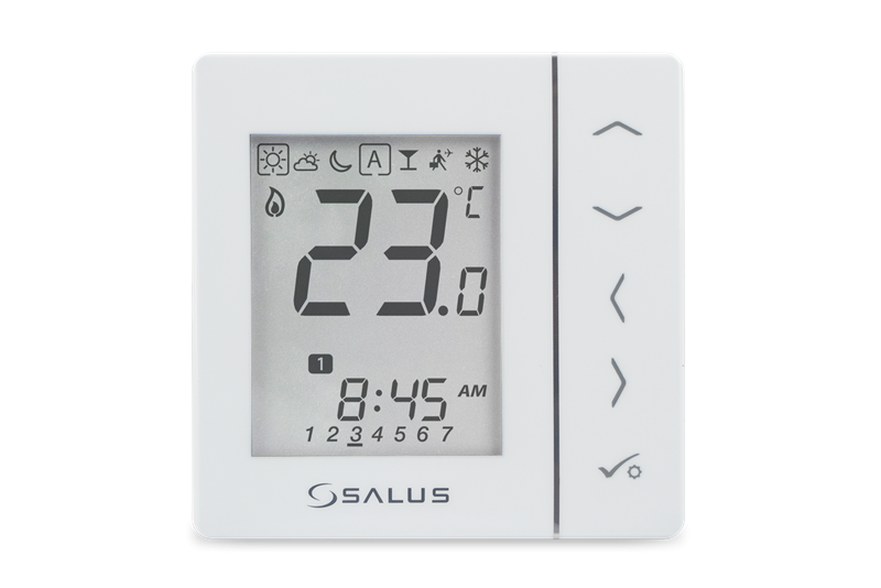 94507001 SALUS StartPack Standard - zestaw przewodowego sterowania ogrzewaniem podłogowym bez zarządzania przez Internet, listwa KL06-M, moduł PL07, cztery regulatory VS30W - galeria AFRISO 3