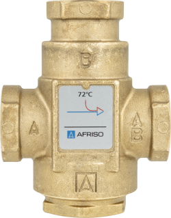 Zawór temperaturowy ATV 337, DN25, Rp1", Kvs 9, 72°C