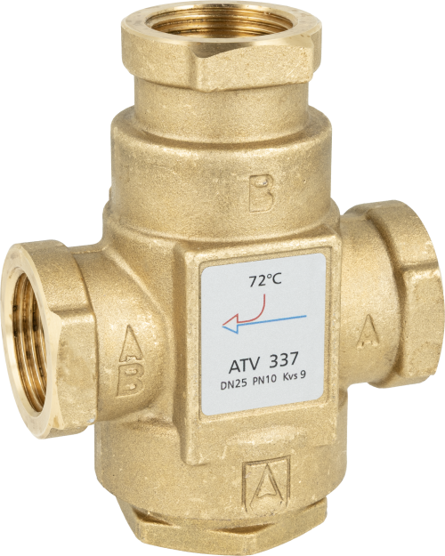 1633710 Zawór temperaturowy ATV 337, DN25, Rp1", Kvs 9, 72°C - galeria AFRISO 1