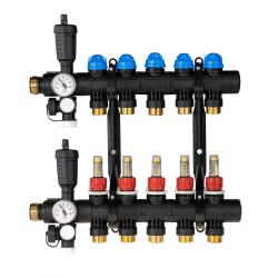 ProCalida EF1 na 5 obiegów grzewczych, rotametry 0,2÷1,6 l/min, G1"