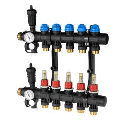 ProCalida EF1 na 5 obiegów grzewczych, rotametry 0,2÷1,6 l/min, G1"