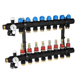 ProCalida EF1 na 8 obiegów grzewczych, rotametry 0,2÷1,6 l/min, G1"