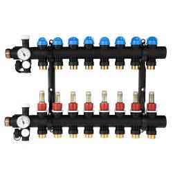 ProCalida EF1 na 8 obiegów grzewczych, rotametry 0,2÷1,6 l/min, G1"