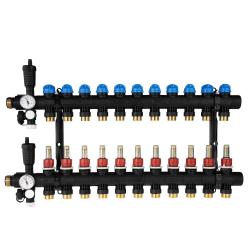 ProCalida EF1 na 11 obiegów grzewczych, rotametry 0,2 ÷ 1,6 l/min, G1"