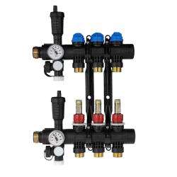 ProCalida EF1 na 3 obiegi grzewcze, rotametry 0,2÷1,6 l/min, G1"