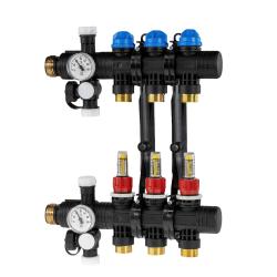 ProCalida EF1 na 3 obiegi grzewcze, rotametry 0,2÷1,6 l/min, G1"