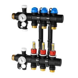ProCalida EF1 na 3 obiegi grzewcze, rotametry 0,2÷1,6 l/min, G1"