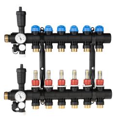 ProCalida EF1 na 6 obiegów grzewczych, rotametry 0,2÷1,6 l/min, G1"