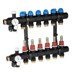 ProCalida EF1 na 6 obiegów grzewczych, rotametry 0,2÷1,6 l/min, G1"