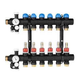 ProCalida EF1 na 6 obiegów grzewczych, rotametry 0,2÷1,6 l/min, G1"