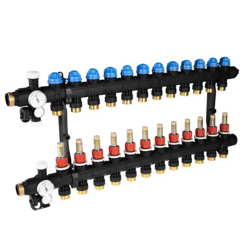81372 ProCalida EF1 na 12 obiegów grzewczych, rotametry 0,2 ÷ 1,6 l/min, G1" - galeria AFRISO 1