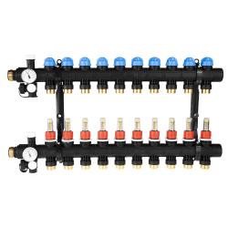 ProCalida EF1 na 10 obiegów grzewczych, rotametry 0,2 ÷ 1,6 l/min, G1"