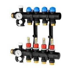 ProCalida EF1 na 4 obiegi grzewcze, rotametry 0,2÷1,6 l/min, G1"