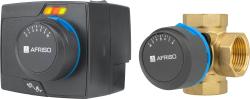 Zestaw regulacyjny ProClick: 4-drogowy obrotowy zawór mieszający ARV 484 ProClick, DN25, Rp1", Kvs 9 + siłownik elektryczny ARM 343 ProClick