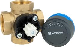 Zestaw regulacyjny ProClick: 4-drogowy obrotowy zawór mieszający ARV 484 ProClick, DN25, Rp1", Kvs 9 + siłownik elektryczny ARM 343 ProClick