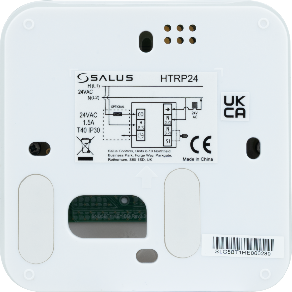 HTRP24V Przewodowy, natynkowy, regulator tygodniowy, 24 V AC, biały - galeria AFRISO 5