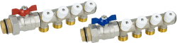 Zestaw podstawowy rozdzielacza do wody użytkowej ADM 214, G1", 4 punkty poboru