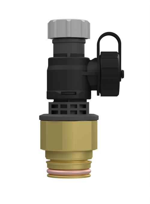 79646 Zawór spustowy KFE z adapterem G1" HSM FDV do multifunkcyjnego rozdzielacza ProFusion HSM 90/125 - galeria AFRISO 1