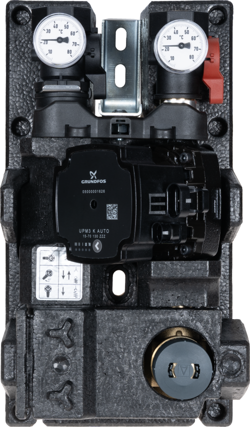 77345 Grupa pompowa PrimoTherm C130-3 DN20 GP, termostatyczny zawór mieszający ATM, pompa Grundfos - galeria AFRISO 1