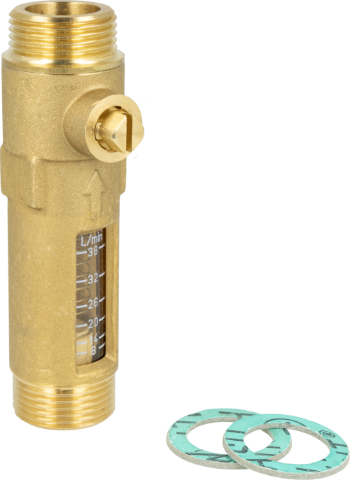 80973 Przepływomierz DFM 15-2M, DN15, przyłącza: G3/4" x G3/4", zakres przepływu 8 - 38 l/min - galeria AFRISO 1