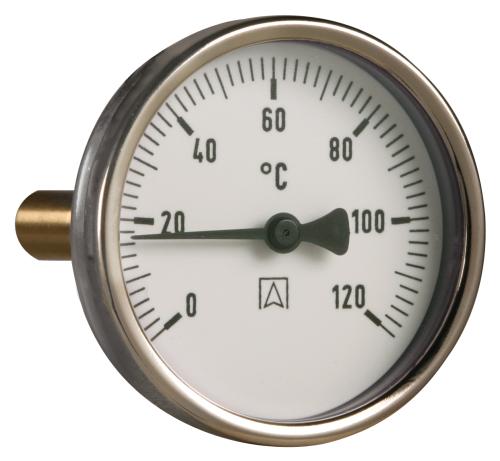 63983 Termometr bimetaliczny BiTh 63, fi63 mm, 0÷160°C, L 40 mm, G1/2", ax, kl. 2 - galeria AFRISO 1