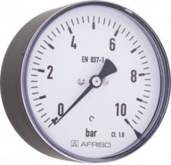 Manometr przemysłowy RF 100 I, D211, fi100 mm, 0÷10 bar, G1/2", exc, kl. 1,0