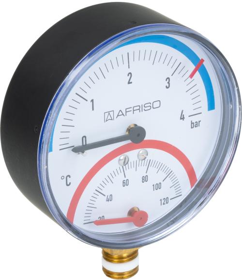 63337 Termomanometr TM 80, fi80 mm, 0÷4 bar, 20÷120°C, G1/4", rad, kl. 2,5 - galeria AFRISO 2