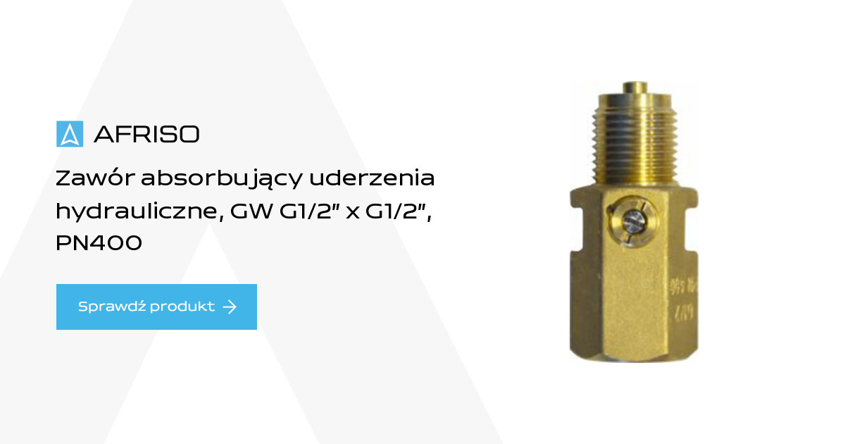 Zawór absorbujący uderzenia hydrauliczne, GW G1/2