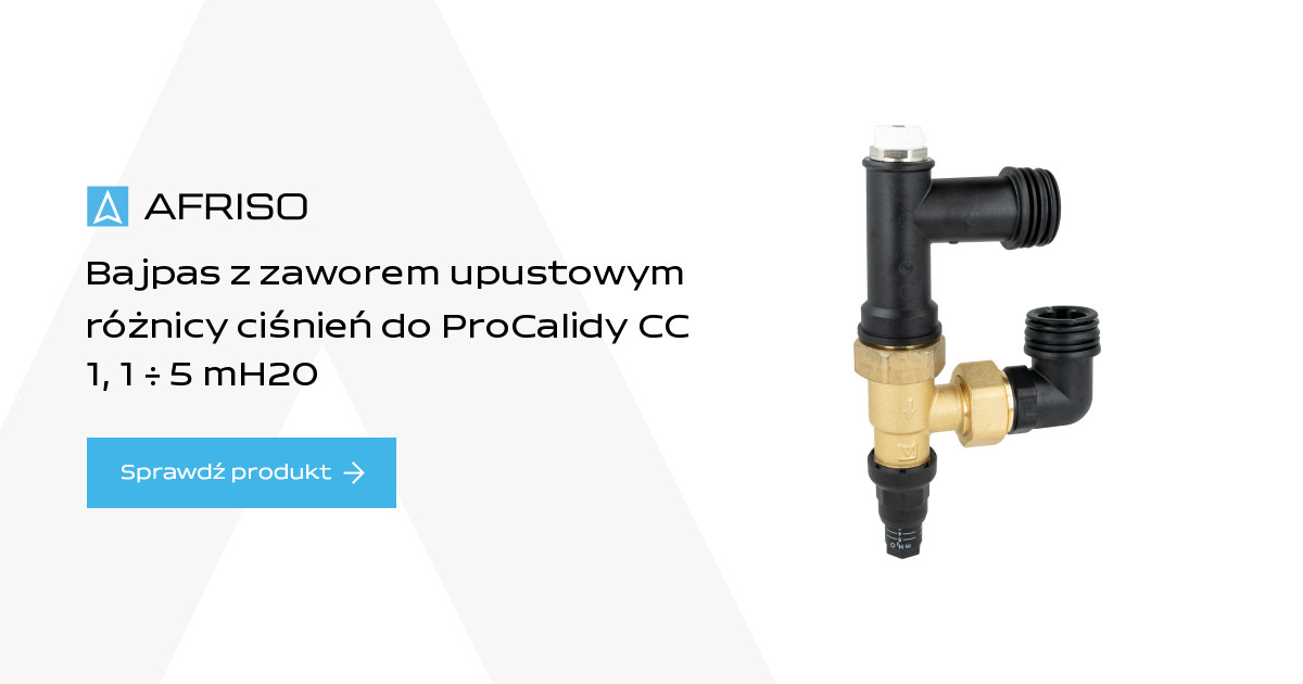 Bajpas z zaworem upustowym różnicy ciśnień do ProCalidy CC 1, 1 ÷ 5 ...